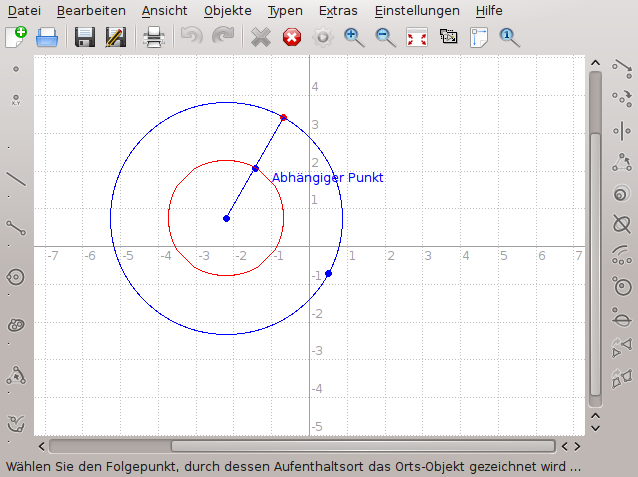 Eine einfache Konstruktion mittels geometrischem Ort