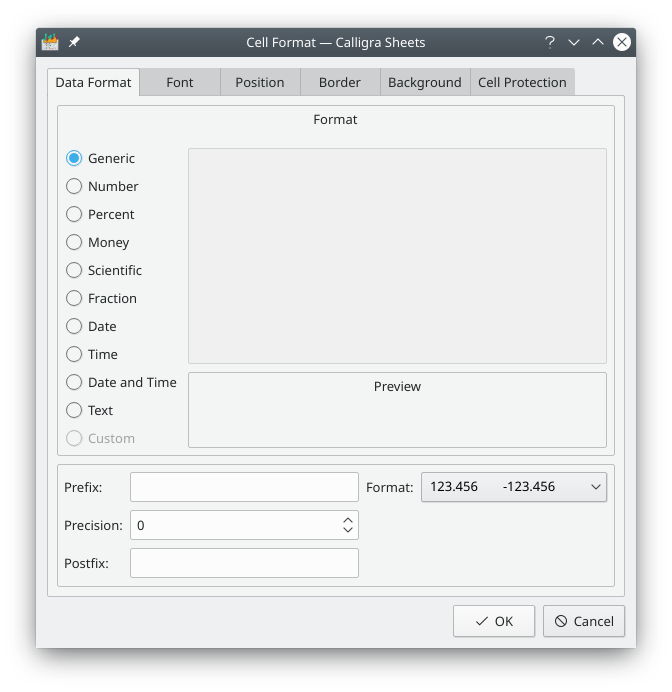 Data Format page.