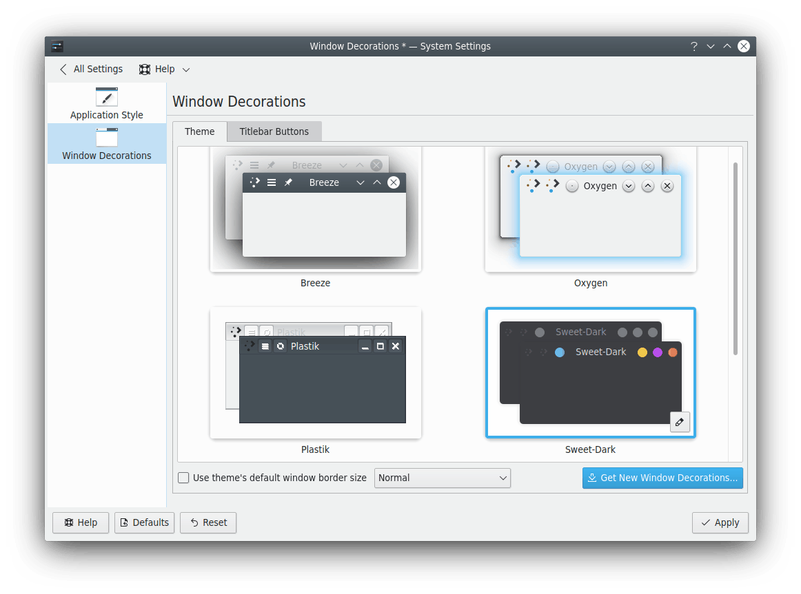 Window Decoration Configuration Module