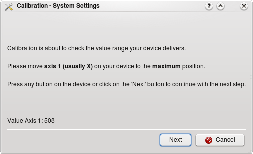 Calibrating your game controller