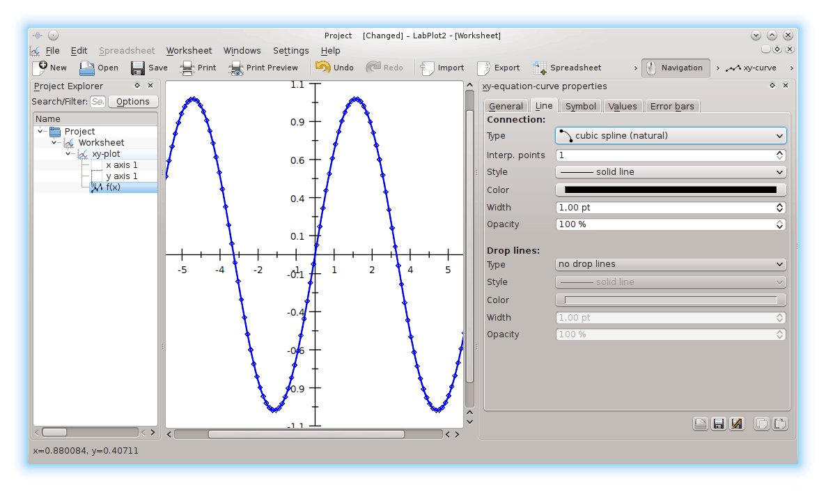 Adding the line type